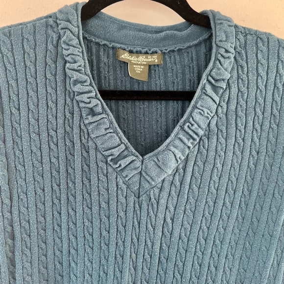 Eddie Bauer Teal Sweater - Picture 2 of 5